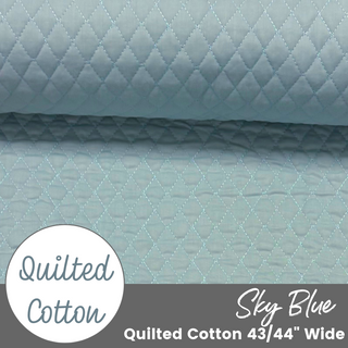 Sky Blue | Quilted Cotton (by the ½ yard)