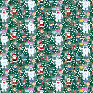 Spruce Scene | Rudolph the Red-Nosed Reindeer® for Northcott (¼ Yard)