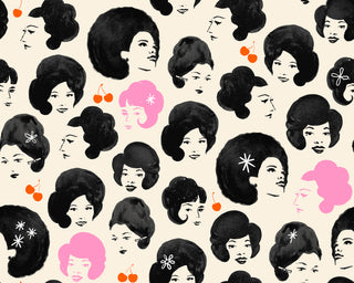 Dottie's Friends in Black | Sparkle Mart by Ruby Star Society (¼ Yard)
