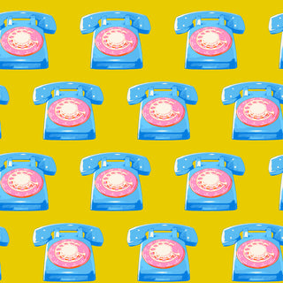 Golden Hour Telephones | Sparkle Mart by Ruby Star Society (¼ Yard)