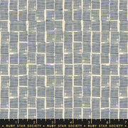 Blue Slate Stripe Stamp | Heirloom for Ruby Star Society (¼ Yard)
