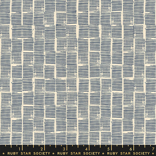Blue Slate Stripe Stamp | Heirloom for Ruby Star Society (¼ Yard)