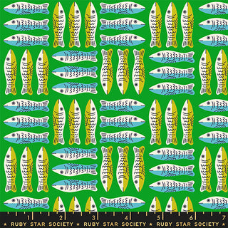 Verdant Little Sardines | 1-800-Calico by Ruby Star Society (¼ Yard)