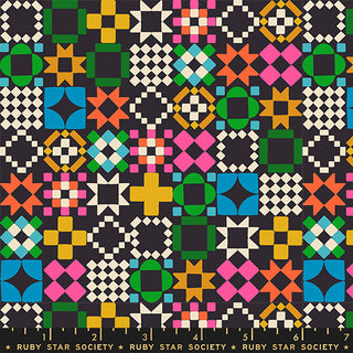 Soft Black Quilty as Charged | 1 800 Notion by Ruby Star Society (¼ Yard)