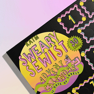 Sew-In Labels: 'Sweary Sewist' 12 Day Advent Calendar  | KATM