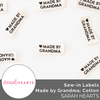 Sew-in Labels: 'Made by Grandma' Cotton