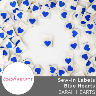 Sew-in Labels: Blue Heart