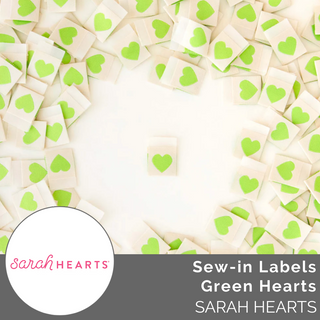 Sew-in Labels: Green Heart