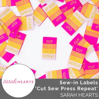 Sew-in Labels: Cut Sew Press Repeat