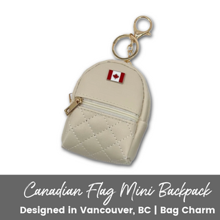 Canadian Flag Mini Backpack | Bag Charm & Coin Purse