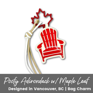 Poof Adirondack Chair w/ Maple Leaf | Bag Charm