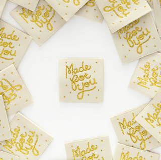 Sew-in Labels: 'Made for You' Gold