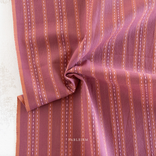 Blackberry Stitch Stripe | Lucky Loom by Fableism Supply Co. (¼ Yard)