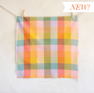 Bloom Wide Happy Checkers | Lumière by Fableism Supply Co. (¼ Yard)