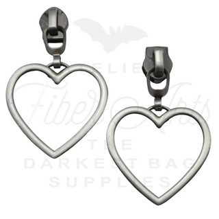 Large Heart Sliders w/ Pulls | SIZE#5 (2 Pack)