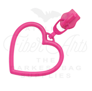 Hot Pink Large Heart Sliders w/ Pulls | SIZE#5 (2 Pack)