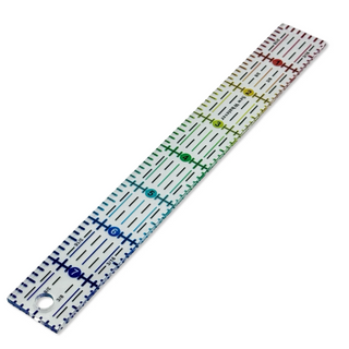 Rainbow Acrylic Ruler CLEAR (8" x 1") | More Me Know