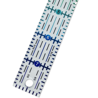 Rainbow Acrylic Ruler CLEAR (8" x 1") | More Me Know