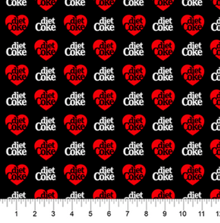 Black Diet Coke® | Coca-Cola® Core for Northcott (¼ Yard)