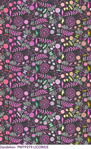 Dandelion Licorice | Prince Charming Déjà Vu by Tula Pink (¼ Yard)