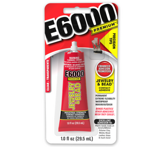 E6000 Glue | Premium Jewelry & Bead | 0.5 oz or 29.5 ml