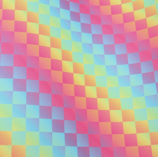 Rainbow Road | Zipper Valley Printed Pebble Faux Leather | 18" x 52" Pre-Cut (Large)
