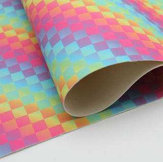 Rainbow Road | Zipper Valley Printed Pebble Faux Leather | 18" x 52" Pre-Cut (Large)