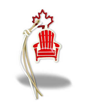 Poof Adirondack Chair w/ Maple Leaf | Bag Charm