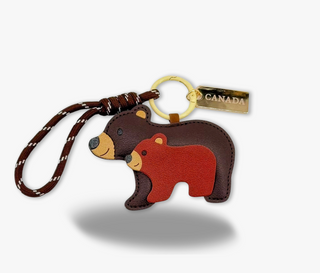 Canada Bear Family | Bag Charm & Keychain