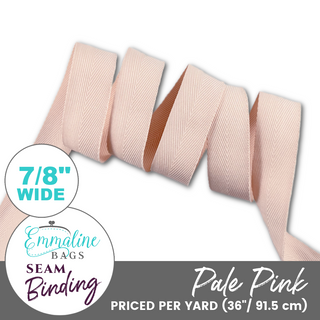Pale Pink | ⅞" (22mm) Binding Tape (Per 1 Yard)