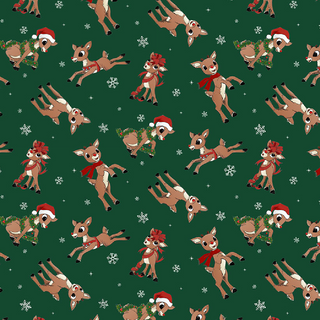 Rudolph Toss | Rudolph the Red-Nosed Reindeer® for Northcott (¼ Yard)