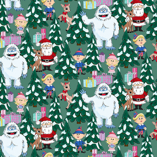 Spruce Scene | Rudolph the Red-Nosed Reindeer® for Northcott (¼ Yard)