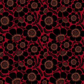 Scarlet Prickly | Clean Cut by Anna Maria Textiles (¼ Yard)