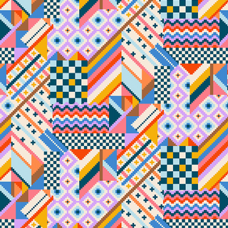 Patchwork | Once Upon a Charm from FIGO (¼ Yard)