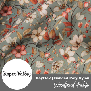 Woodland Fable | Zipper Valley DayFlex (Bonded Poly-Nylon) | 1 Yard Pre-Cut