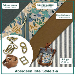 Aberdeen Tote - Complete Bag Making Kit - Emmaline Bags Inc. - Bag Kit