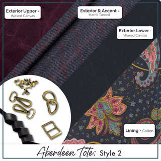 Aberdeen Tote - Complete Bag Making Kit - Emmaline Bags Inc.-Bag Kit