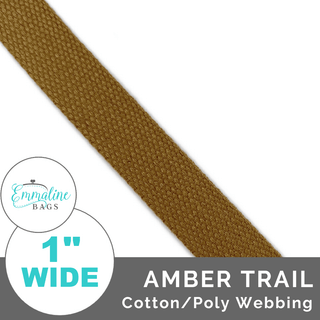 Amber Trail | Cotton/Poly Webbing (Per 1 Yard) • 1 " Wide (25 mm) - Emmaline Bags Inc. - Straps & Handles