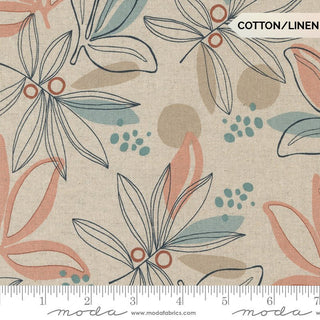 Angel Palm (Mochi Linen) // Melrose by Studio M (1/4 yard) - Emmaline Bags Inc.