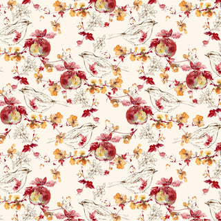 Apples // Blooming Memories for FIGO Fabrics (1/4 yard) - Emmaline Bags Inc.