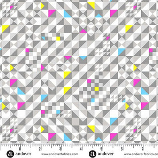 Ash Check It | Prismatic by Libs Elliott (¼ Yard) - Emmaline Bags Inc.-Fabric