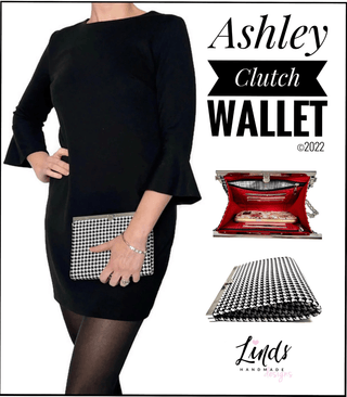 Ashley Clutch Wallet by Linds Handmade (Printed Paper Pattern) - Emmaline Bags Inc.