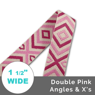 Assorted Jacquard Webbing 1 1/2" (38mm) Wide (Per 1 Yard) - Emmaline Bags Inc. - Straps & Handles