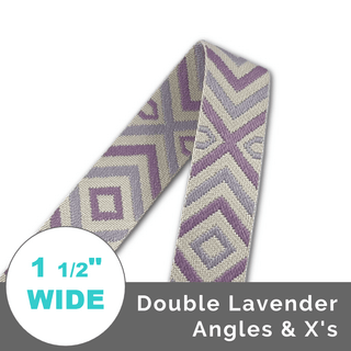 Assorted Jacquard Webbing 1 1/2" (38mm) Wide (Per 1 Yard) - Emmaline Bags Inc. - Straps & Handles