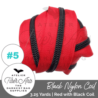 Atelier Fibre Arts Zippers • SOLIDS *SIZE5* 3.25 Yds (Does NOT Include Sliders/Pulls) - Emmaline Bags Inc. - Bag Zippers