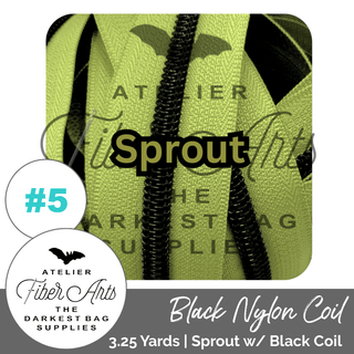 Atelier Fibre Arts Zippers • SOLIDS *SIZE5* 3.25 Yds (Does NOT Include Sliders/Pulls) - Emmaline Bags Inc. - Bag Zippers