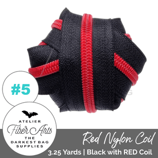 Atelier Fibre Arts Zippers • SOLIDS *SIZE5* 3.25 Yds (Does NOT Include Sliders/Pulls) - Emmaline Bags Inc. - Bag Zippers