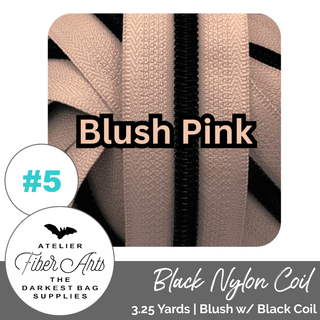 Atelier Fibre Arts Zippers • SOLIDS *SIZE5* 3.25 Yds (Does NOT Include Sliders/Pulls) - Emmaline Bags Inc. - Bag Zippers