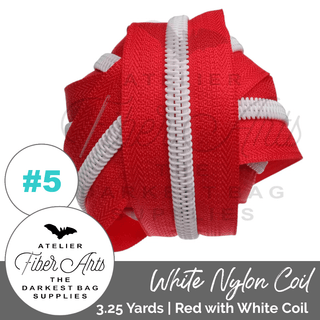 Atelier Fibre Arts Zippers • SOLIDS *SIZE5* 3.25 Yds (Does NOT Include Sliders/Pulls) - Emmaline Bags Inc. - Bag Zippers