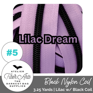 Atelier Fibre Arts Zippers • SOLIDS *SIZE5* 3.25 Yds (Does NOT Include Sliders/Pulls) - Emmaline Bags Inc. - Bag Zippers